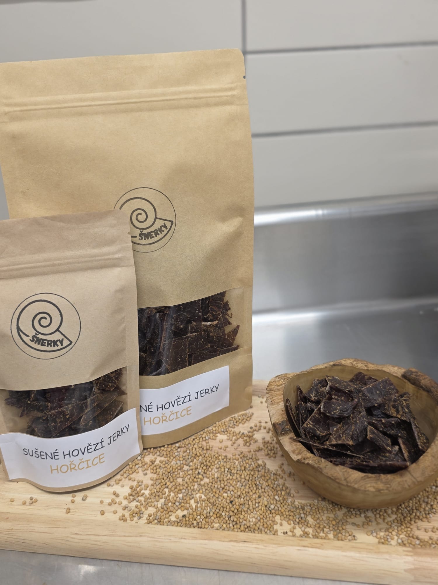 Hovězí Jerky - Hořčice 100g